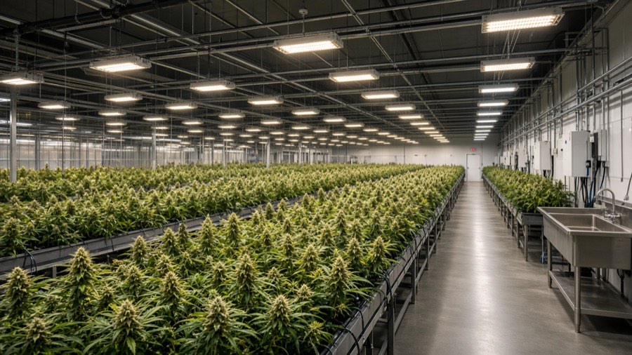 Licensed commercial cannabis cultivation facility